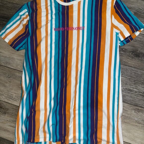 Vox Populi For The People Blue good vibes T Shirt s/s stret M‎ optimism stretch - Picture 1 of 3